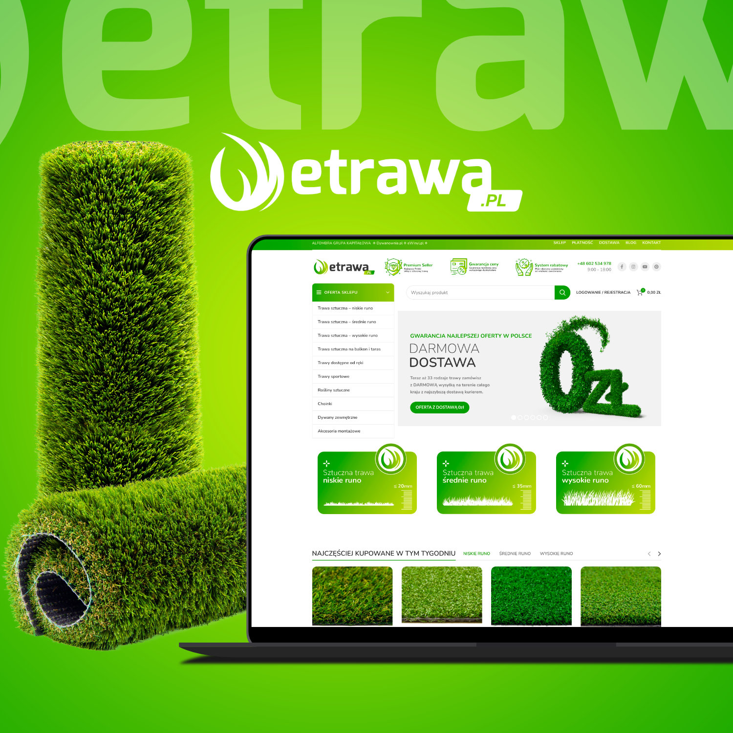 etrawa.pl – Największy sklep ze sztuczną trawą